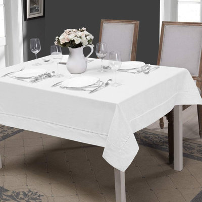Nappe 100% lin de qualité supérieure, tissu naturel, nappe rectangulaire pour l'intérieur et l'extérieur