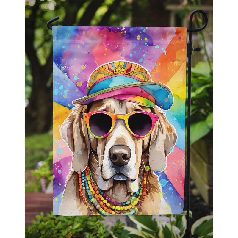 Drapeau de jardin Hippie Dawg, Braque de Weimar
