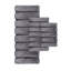 Tapis pour salle de bain en microfibre gris de qualité supérieure - taille idéale 24 po x 58 po