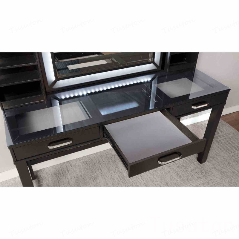 Ensemble de coiffeuse avec tabouret Glam Style