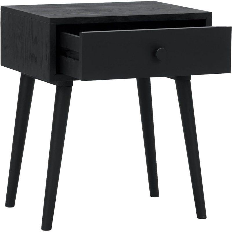  Table de chevet Lux avec 2 tiroirs, de conception adaptable, capacité de charge de 150 lb, résistante à l'eau, rehausse votre espace, facile à assembler