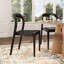 Chaises de salle à manger en bois massif avec siège en corde tissée à la main 29,9 po Shaelene-1500772740