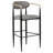 Tina Fabric Upholstered Bar Chair Dark Grey (Set of 2)-1624050183-1677348529