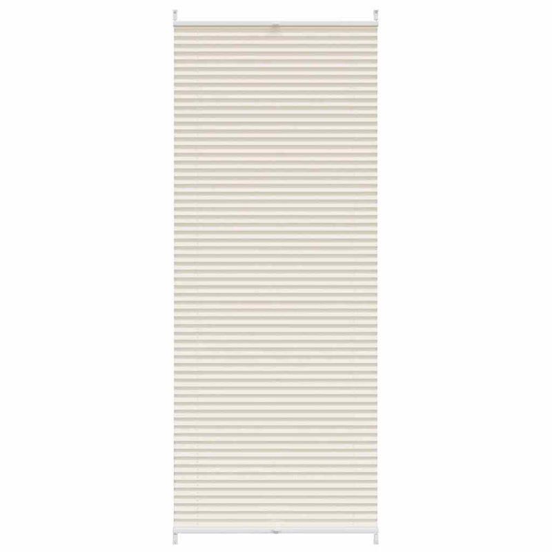 Room Darkening Pleated Blind, Cream, 90cm W x 200cm L