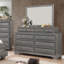 Commode double 10 tiroirs l 66,75 po avec miroir Allsopp-1746372161