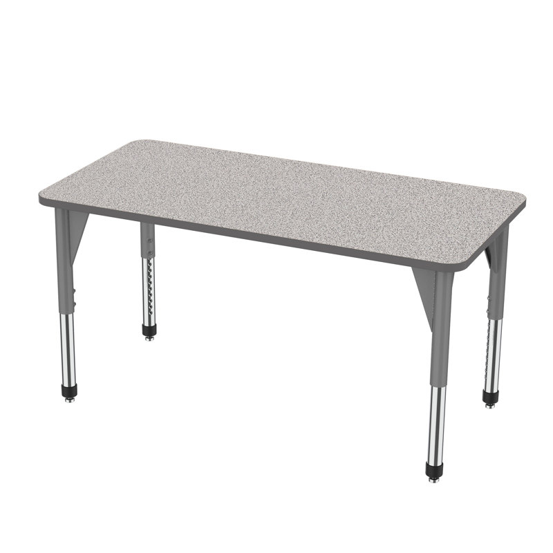 Table d'activités rectangulaire à hauteur réglable Premier Series Whiteboard, H 31 po x L 60 po x l 30 po, Gris