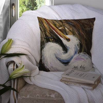 Coussin intérieur/extérieur White Egret