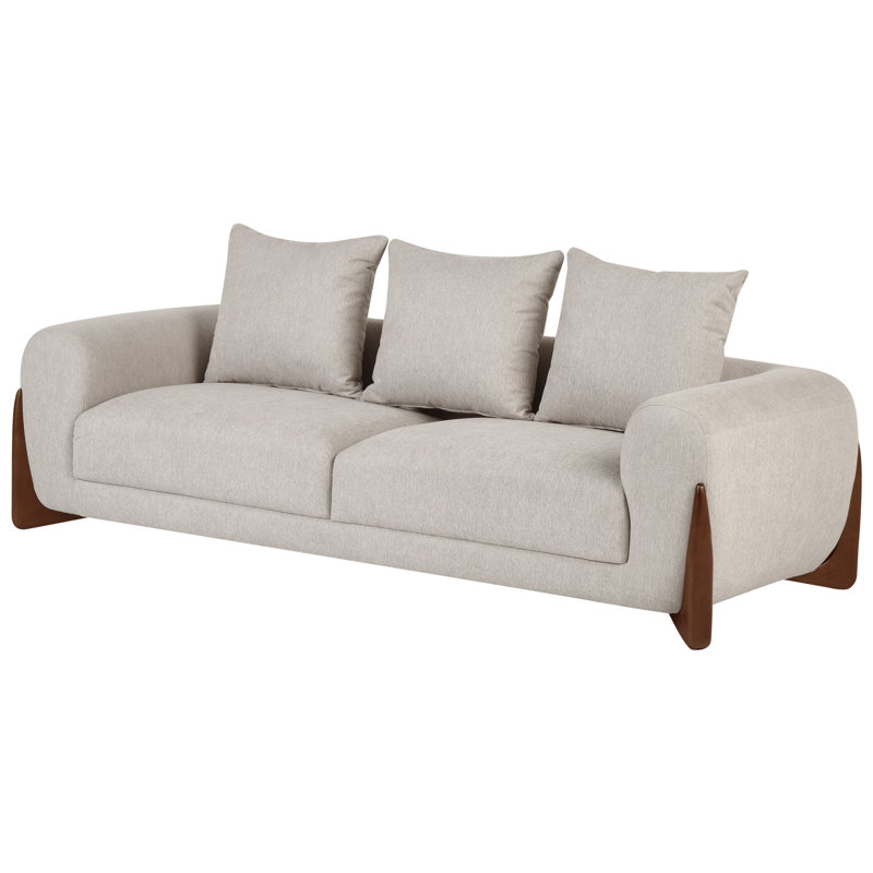 Tavin Fabric Sofa, Taupe, 3