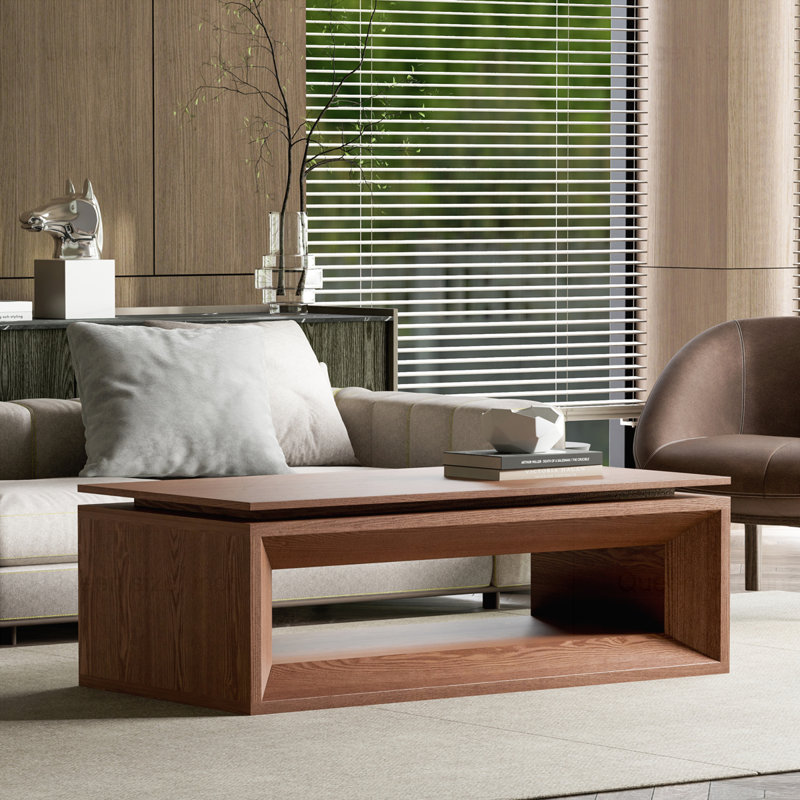 Table basse Modern Farmhouse, Noyer