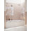 Stellar 69.75 in. W x 58.25 in. H Frameless 3 Panel Inline Hinge Bathtub Door
