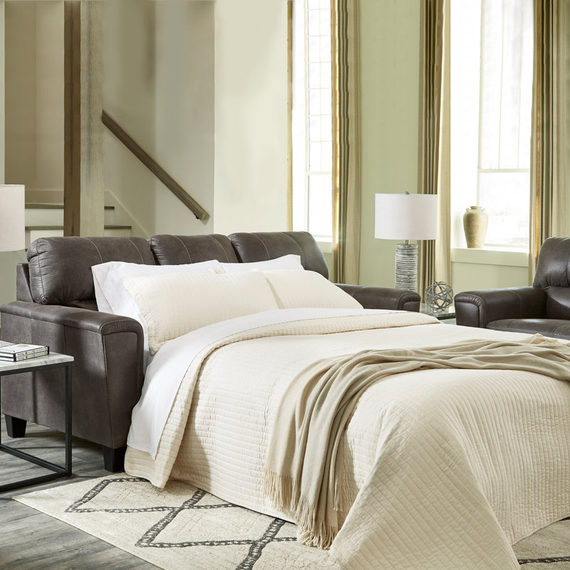 Inaayah 89" Square Arm Sofa, Inaayah Gray Faux Leather