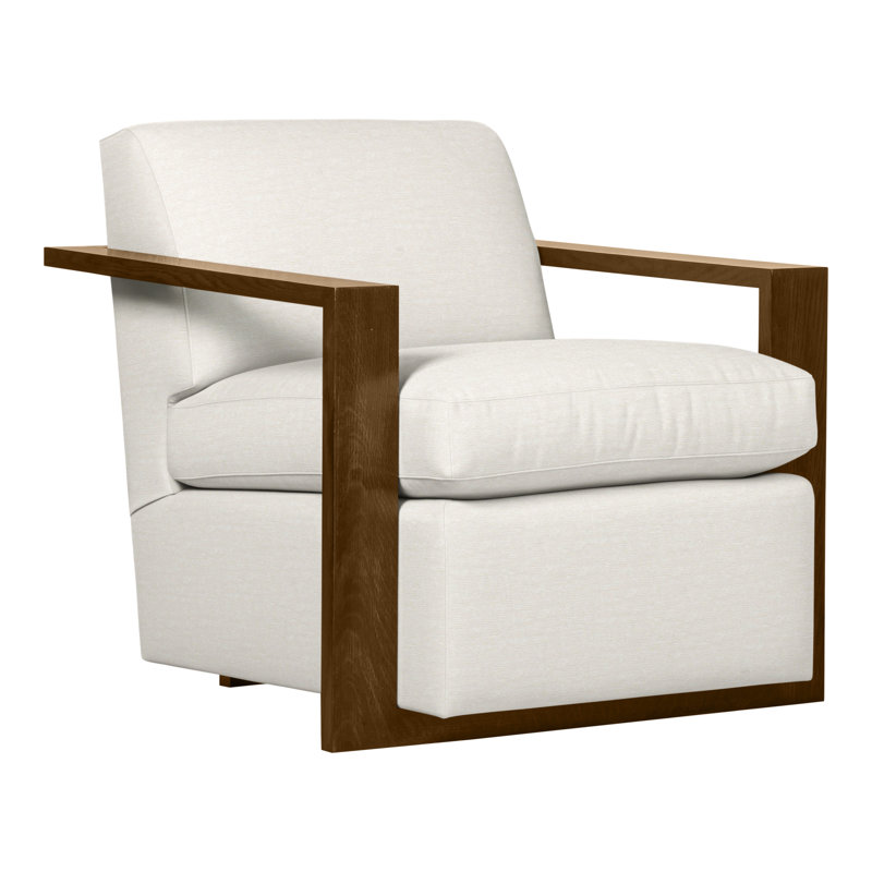 Thom Filicia Home 32" Wide Upholstered Armchair, Wrenn, Nadia Parchment