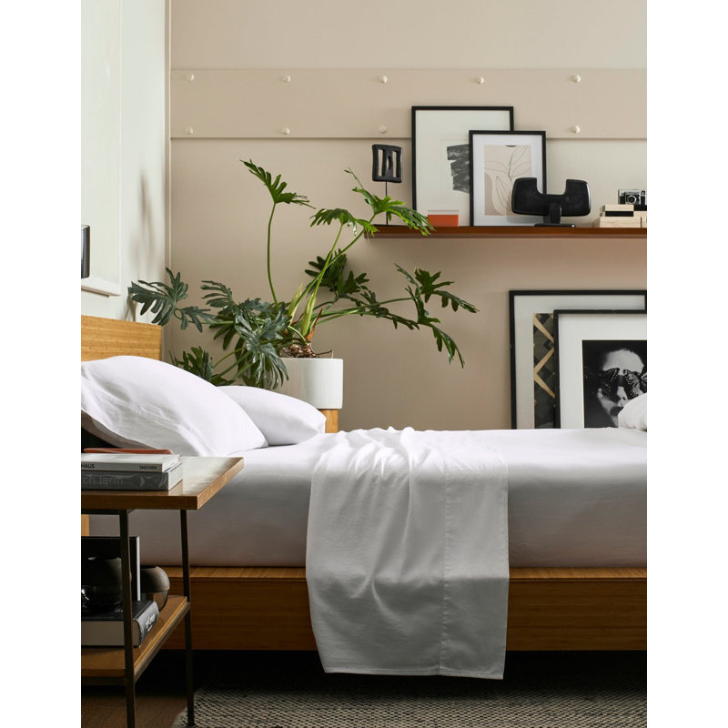 Soft-Wash Cotton Sheet Set, King Sheet Set, White