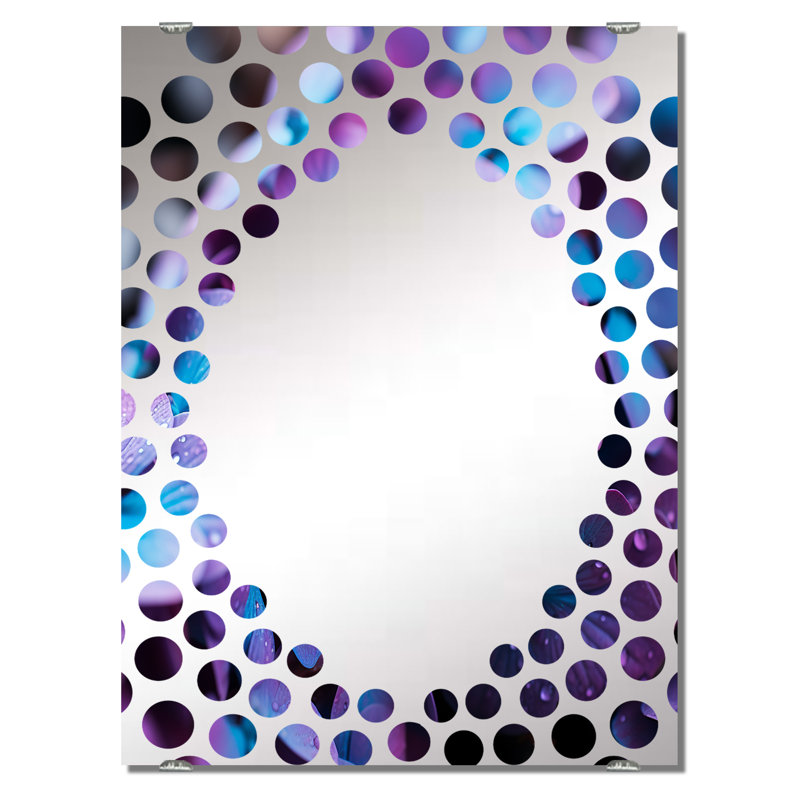 Stellacci - Miroir mural grand hortensia MIR141526, 32 po x 24 po