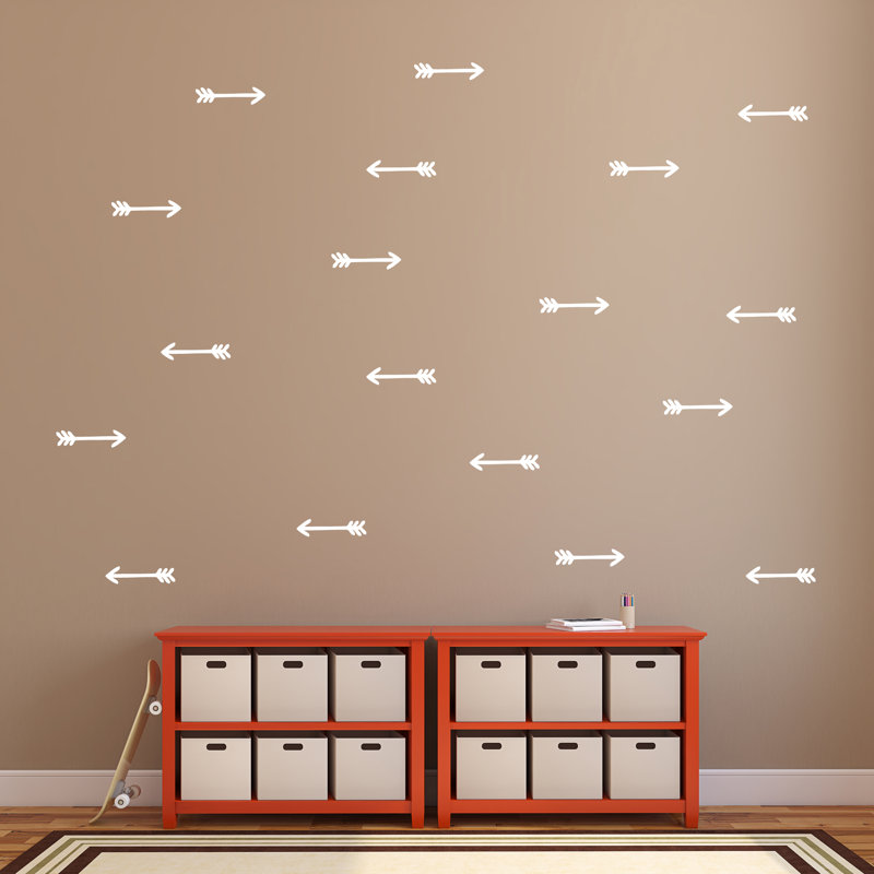 Abstract Wall Decal, White