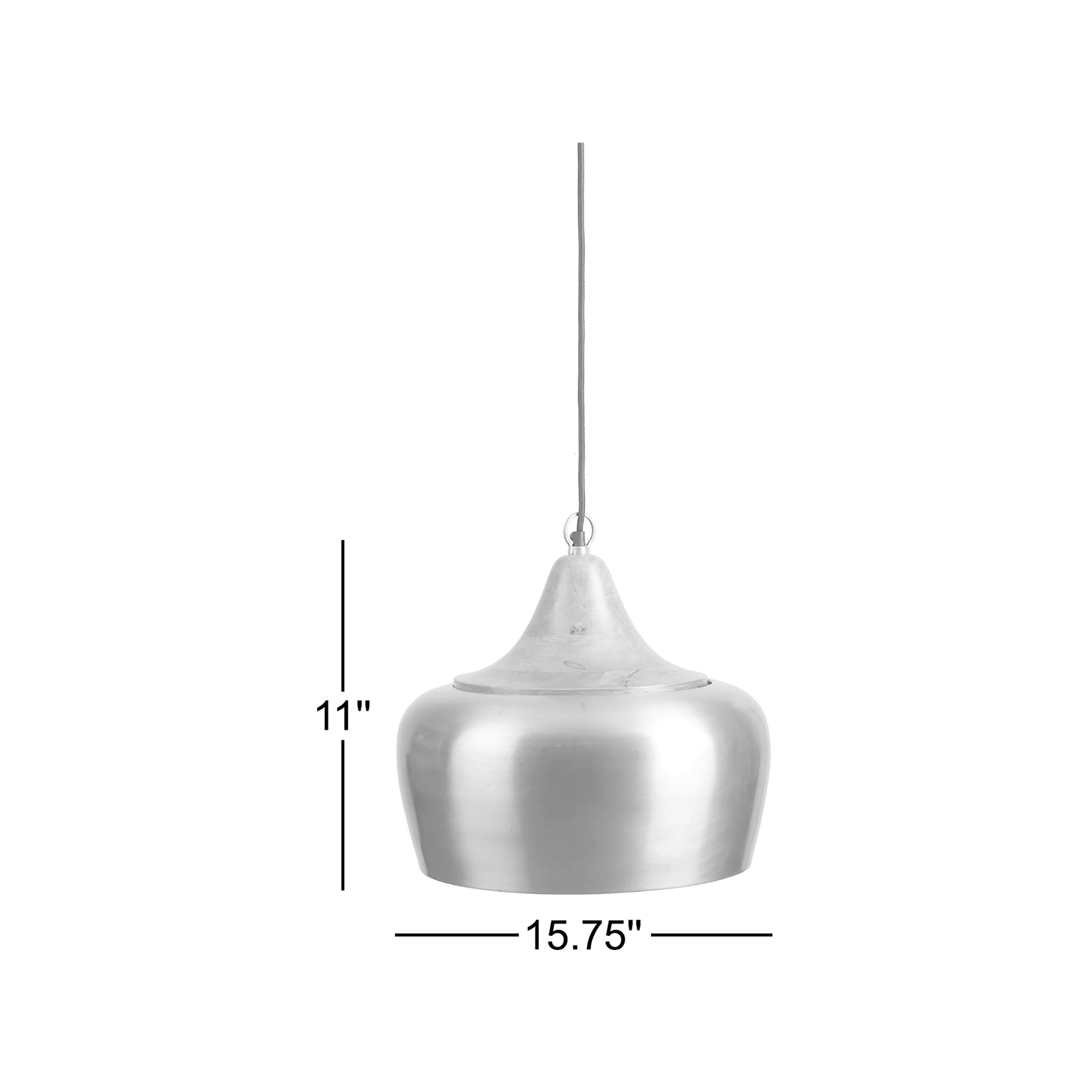 Salem 1 - Light Single Dome Pendant with Wood Accents