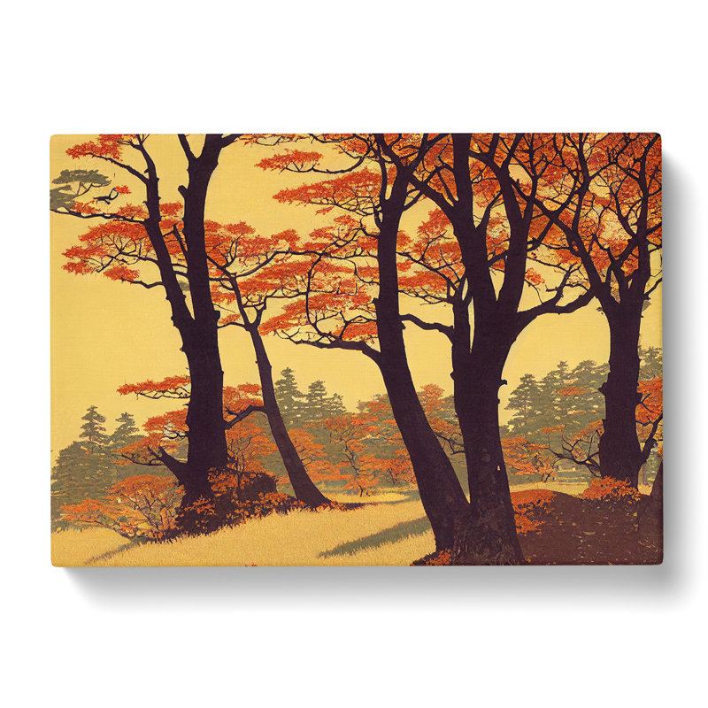A Traditional Autumn Forest - Wrapped Canvas, 50cm H x 76cm W x 3cm D