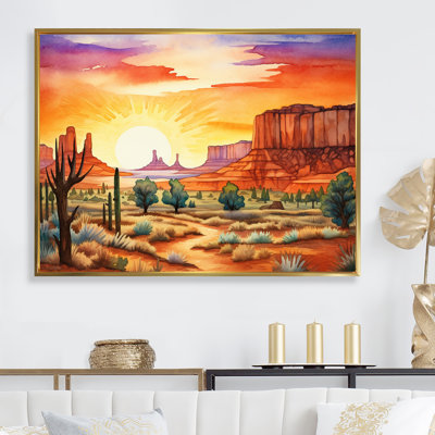 «Native Navajo Landscape III», reproduction sur toile