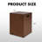 Brown Square Propane Tank Cover Table – 20 lb Outdoor Concrete Hideaway with Side Handle for Patio or Deck-1445600709