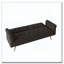 Canapé-lit de 69,7 pouces de long recouvert de velours beige-181097017