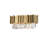 Transitional 3 Light LED Gold Stainless Steel Rod Wall Sconce