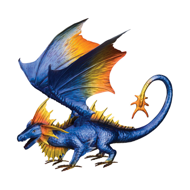 Décoration de dragon 12 po - bleu, Rose