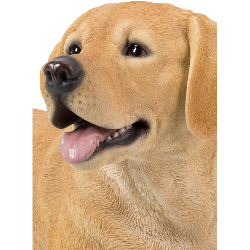 Labrador Retriever Lying Down Statue