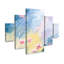 Ensemble de 5 panneaux d'art mural - «Blooms Swaying In The Breeze», art mural sur toile pour décoration de salon, de chambre à coucher ou de bureau 