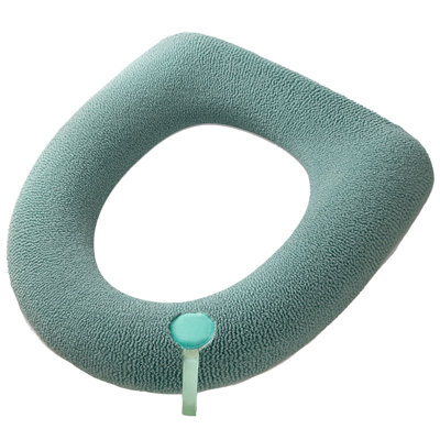 seat cushion Polyester Toilet Seat Cushion Warm Cushion Toilet Seat Pad Toilet Mat Cushion Heater Bathroom Toilet Lid Cover Bathroom Toilet Seat Cover