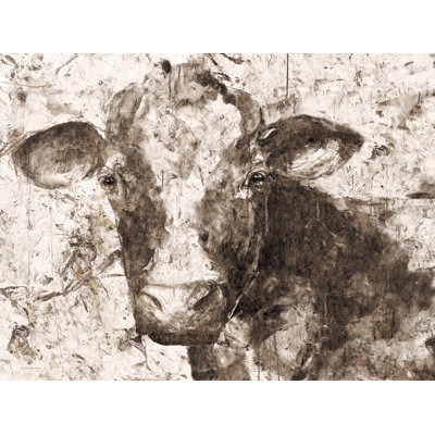 «Mable The Cow On Canvas» par Kamdon Kreations, reproduction