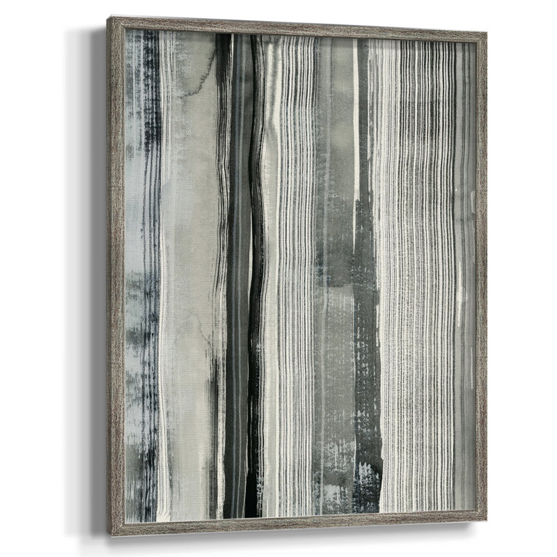 Differing Parallels II Framed Print - Solid Wood, 15" H x 12" W
