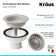 KRAUS Quarza™ 33" L Dual Mount 60/40 Double Bowl Granite Kitchen Sink and Strainers