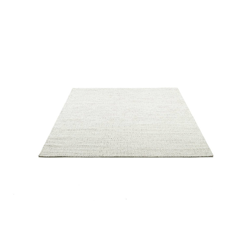 Handmade Rug Made Of Wool In Cream, Rectangle 110 x 170cm