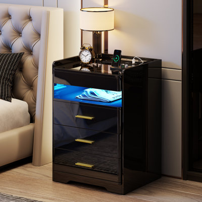 45 cm W Bedside Table