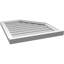 Half Octagon Top Right Surface Mount Signature Urethane Non-Functional Gable Vent Primed Tan-105590128