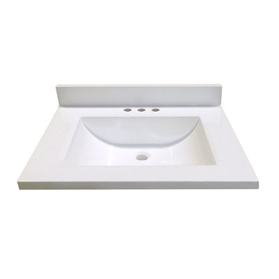 MagickWoods Cultured Marble 25" Single Bathroom Vanity Top