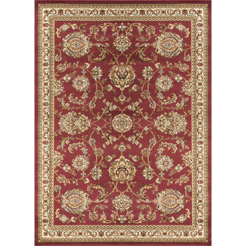 Elio Oriental Red Area Rug, 2'7"x7'3"