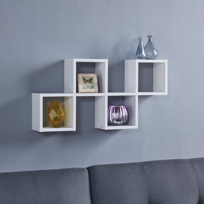 Duppstadt 4 Cube Reversible Cubby Wall Shelf