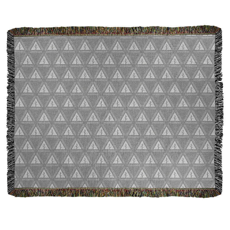 Couverture en coton Theo Nath, l 37 po x L 52 po, Gris