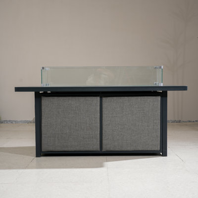 55.94”L X 28.76”W Propane Outdoor Fire Pit Table