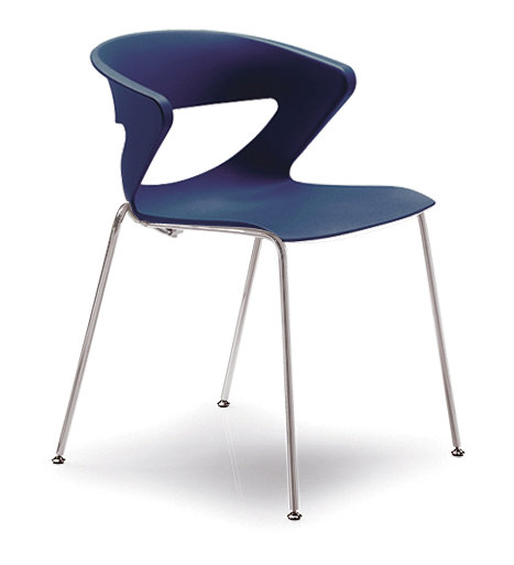 Chaise d'invité Kreature, rouge