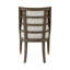Ensemble de table de salle à manger à rallonge moderne brun 5 pièces et 4 fauteuils avec garniture dorée-368421908