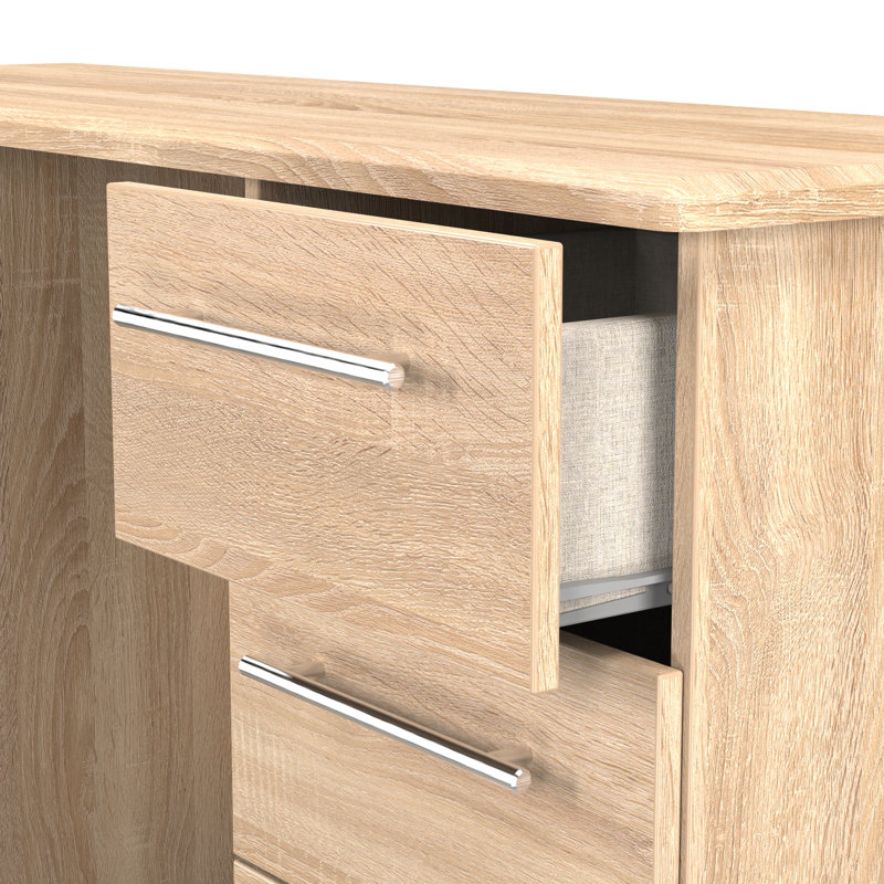 Fully Assembled Lyndale Dressing Table, Bordeaux Oak