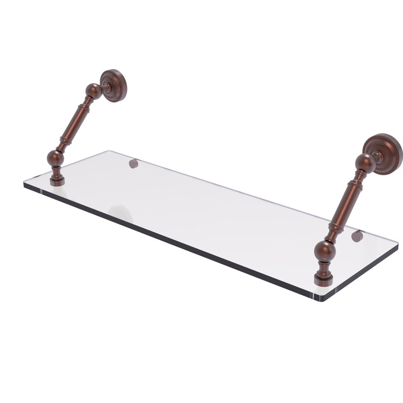 Marchmont Bracket Shelf, Antique Copper, 7.3" H x 24" W x 8" D