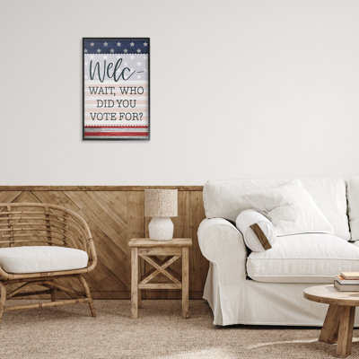 Signe de bienvenue politique, estampe numérique, design par Lux + Me Designs