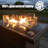 Alturas 44" Propane Gas Outdoor Fire Table with Glass Wind Guard-610695769