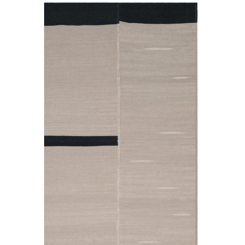 Atlin Hand Woven Wool Abstract Rug, Rectangle 4' x 6'