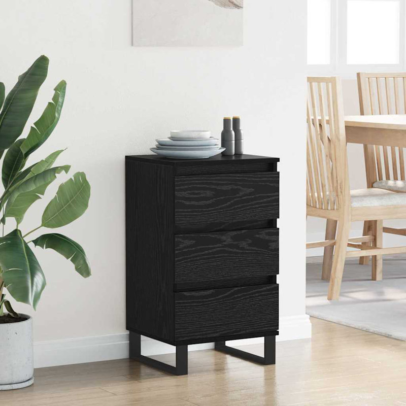 Sideboard Accent Chest, Black Oak