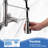 Wall Mounted Bridge Kitchen Faucet - 3 Functions, Stainless Steel, 360 Spout Rotation, 1.8 Gpm Flow Rate, Easy To Clean-554272945