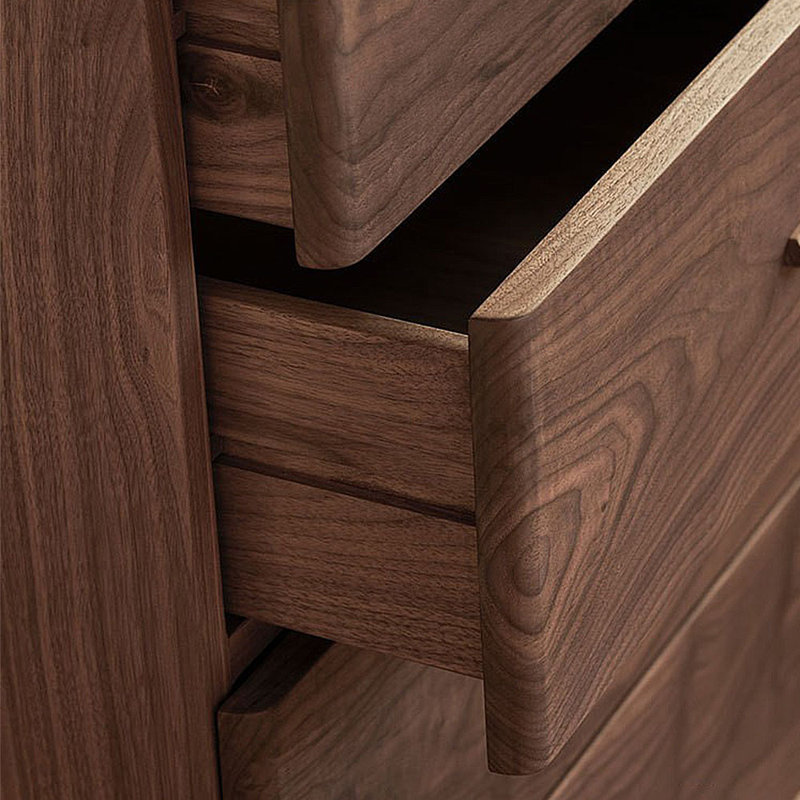 Small Indoor Storage Drawer Sideboard, Brown